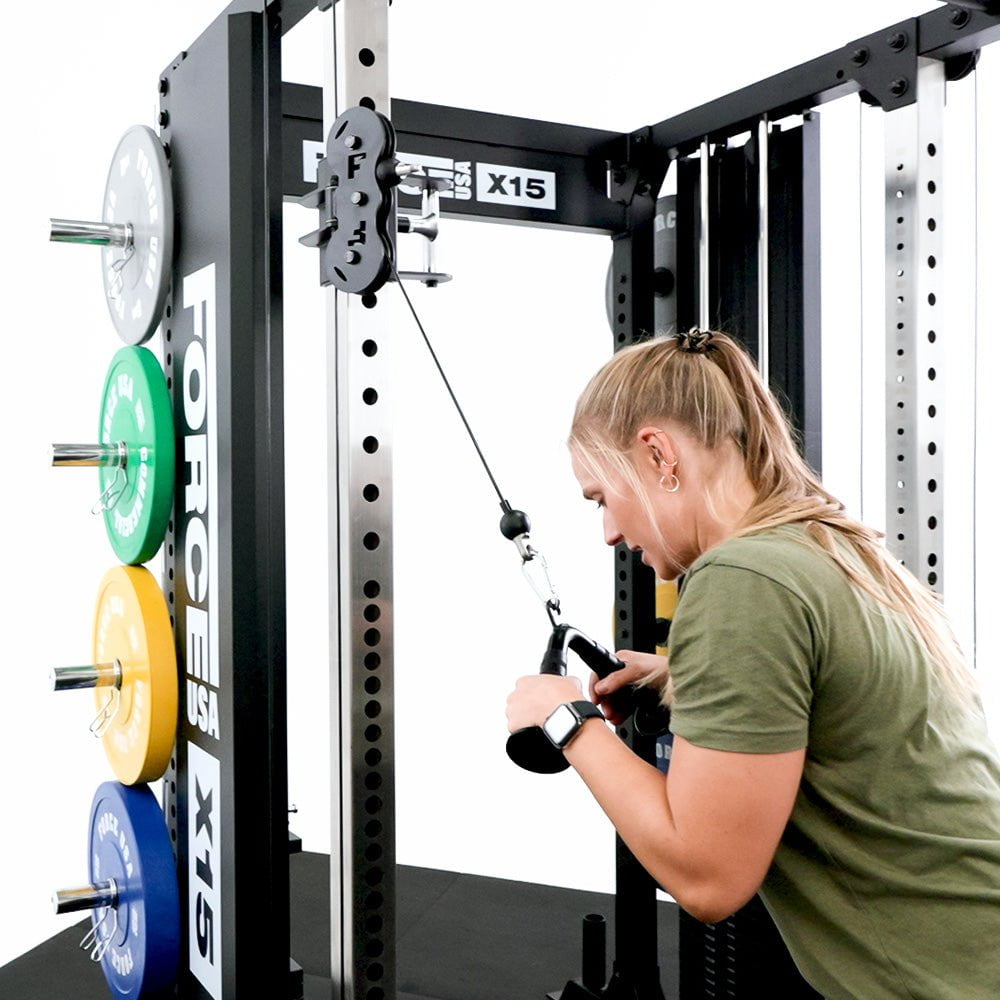 Force USA X15 All-In-One Home Gym Equipment - Strength Training & Full Body Workout Machine for Home Fitness, Weight Lifting & Muscle Building - Perfect for Small Spaces & Home Gym Setup