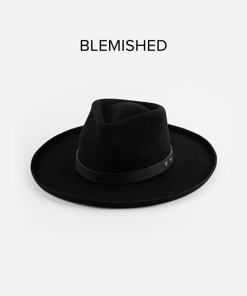 Luca Pencil Brim Teardrop Fedora Hat for Women - Classic Black Wide Brim Fedora with Vintage Style - Perfect for Outdoor Events, Beach Vacations & Fashion Outfits