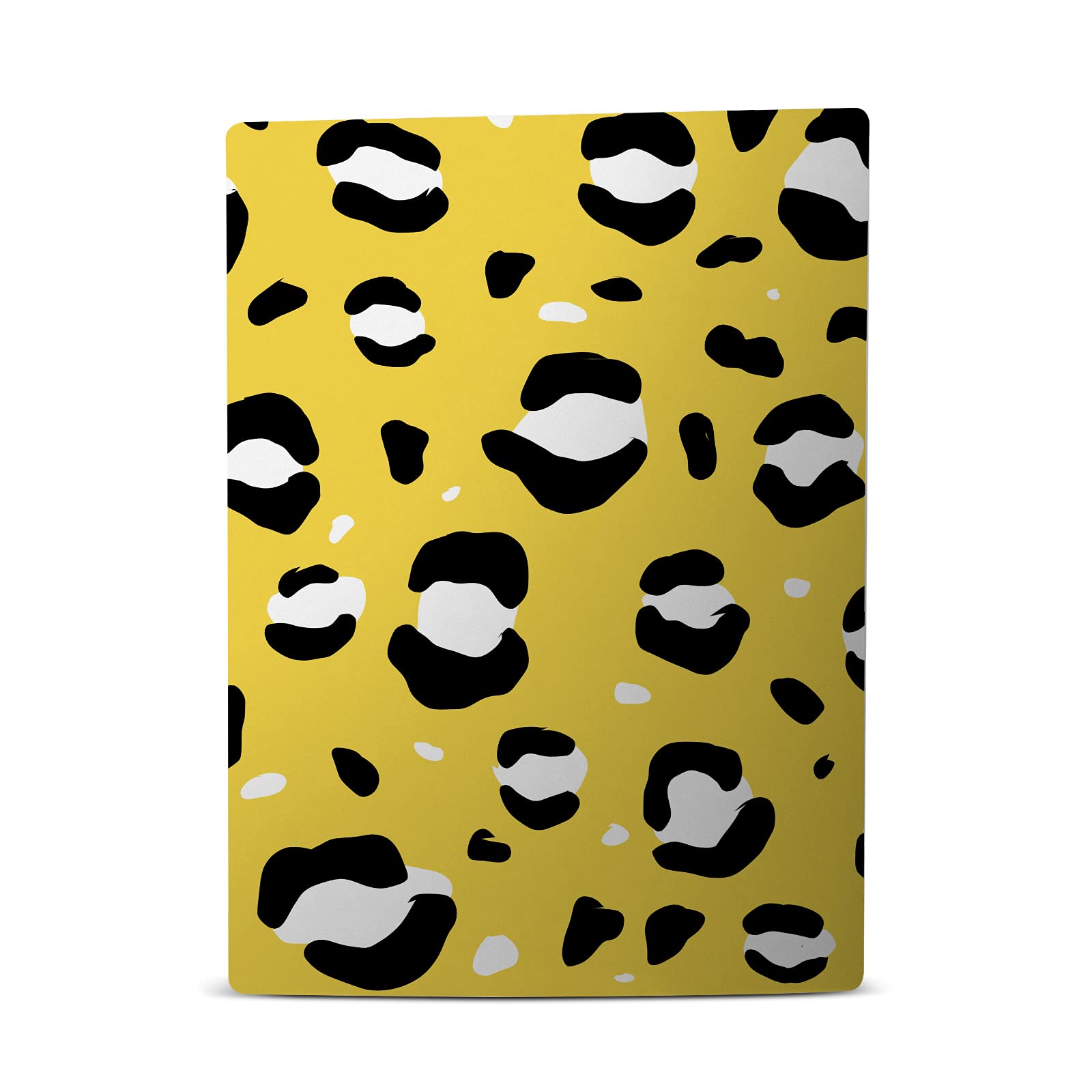 Yellow Leopard Art Matte Vinyl Skin Cover for Sony PS5 Disc Edition & DualSense Controller - Durable Protective Decal for Gaming Console and Accessories | Perfect for Customizing Your PlayStation 5 Setup