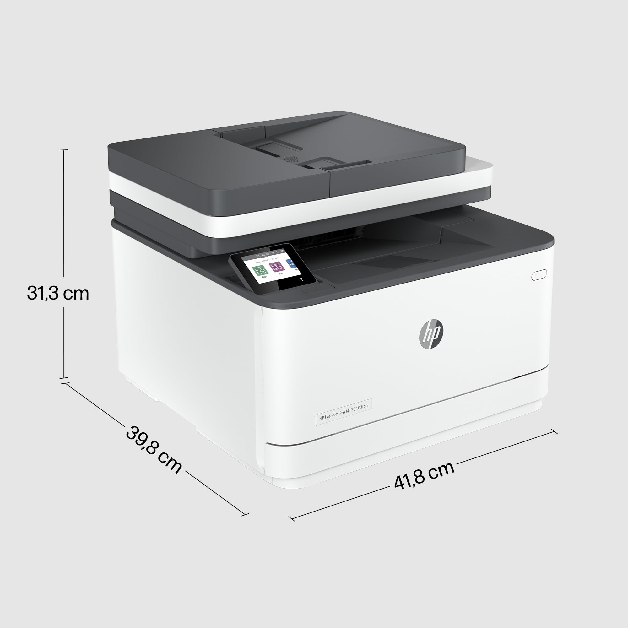 HP LaserJet Pro 3102fdw Wireless All-in-One Laser Printer - Copy, Scan, Print, Fax | Automatic Duplex Printing & 50-Sheet ADF | Home Office & Small Business Use | Fast WiFi Connectivity for Efficient Workflows