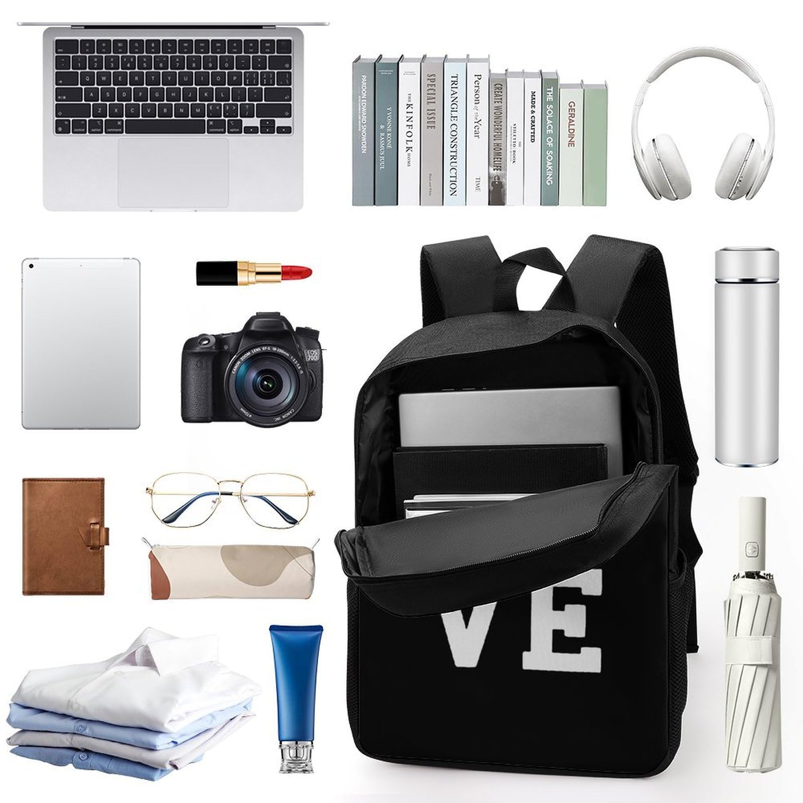 IOEDTHBJ 17 Inch Soccer Themed Laptop Backpack for Men & Women - 3D Printed Design School/Work Computer Bag - Perfect for College, Office & Travel