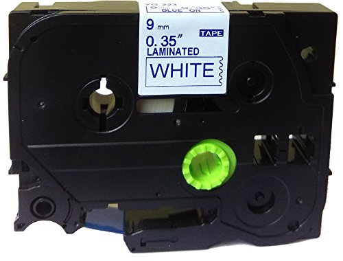 NEOUZA 5PK Brother P-Touch Compatible Label Tapes - 9mm x 8m Laminated Cartridge (White/Black, Gold/Black, Black/Silver, Blue/White, Red/White) | For Office Organization, Home Labeling & Craft Projects