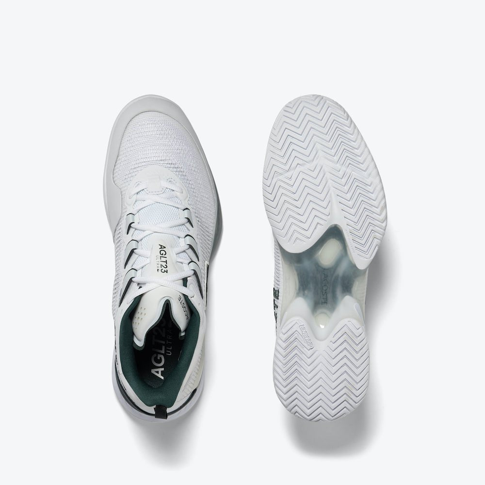 Lacoste AG LT23 Ultra Men's Tennis Shoes - White/Green | Lightweight Performance Sneakers for Court & Casual Wear | Perfect for Tennis, Gym & Everyday Use