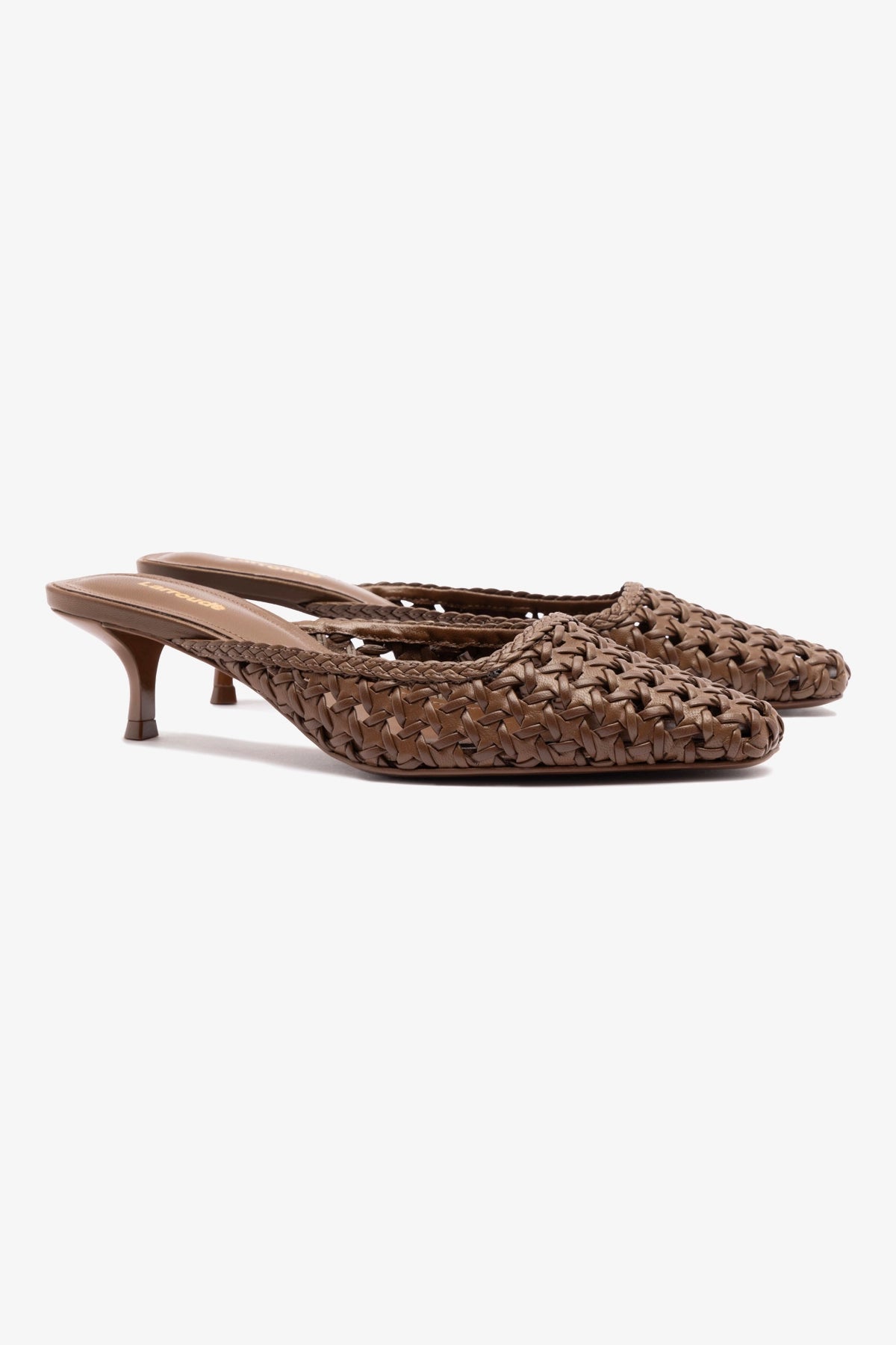 Amal Macrame Mule Sandals - Handmade Burnt Umber Leather Bohemian Shoes for Women | Perfect for Summer, Beach, and Casual Outings