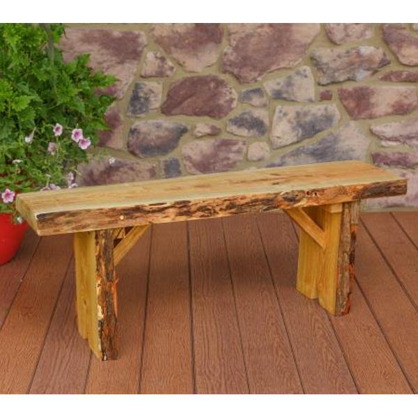 Wildwood Bench by A L Furniture - Rustic Wooden Entryway Bench for Hallway, Bedroom, or Outdoor Patio Seating