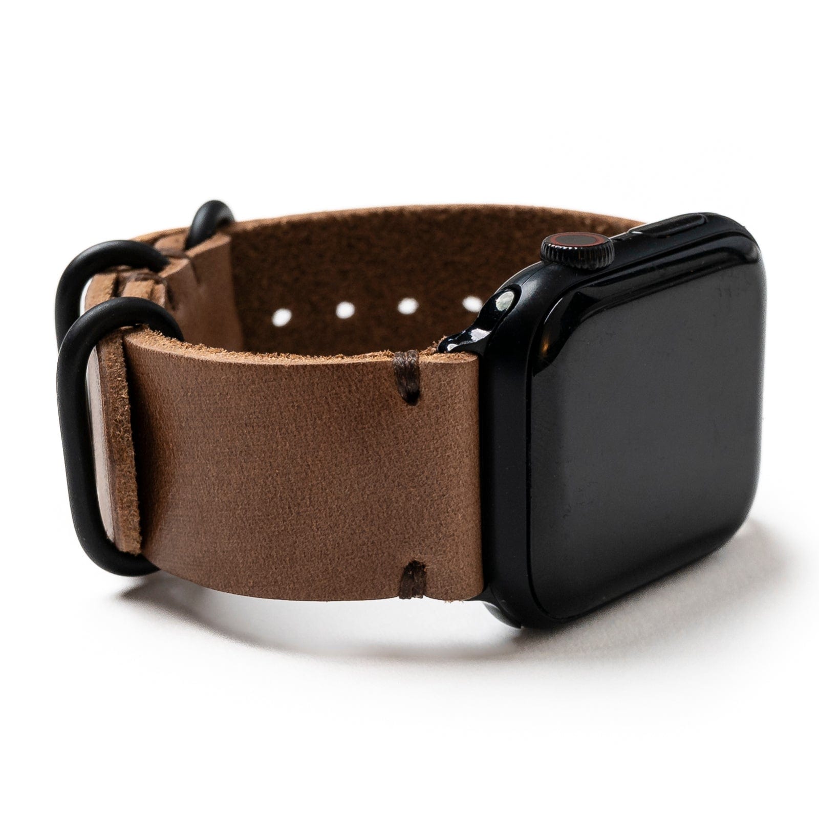 Genuine Leather Apple Watch Band - Premium Replacement Strap for Apple Watch Series 9/8/7/6/SE - Soft Comfortable & Adjustable - Perfect for Workouts, Office & Everyday Wear