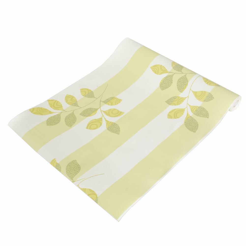 Self-Adhesive Falling Green Leaves Wallpaper Roll - Nature Inspired Peel & Stick Wall Decor for Living Room, Bedroom, Nursery | Easy DIY Home Decoration