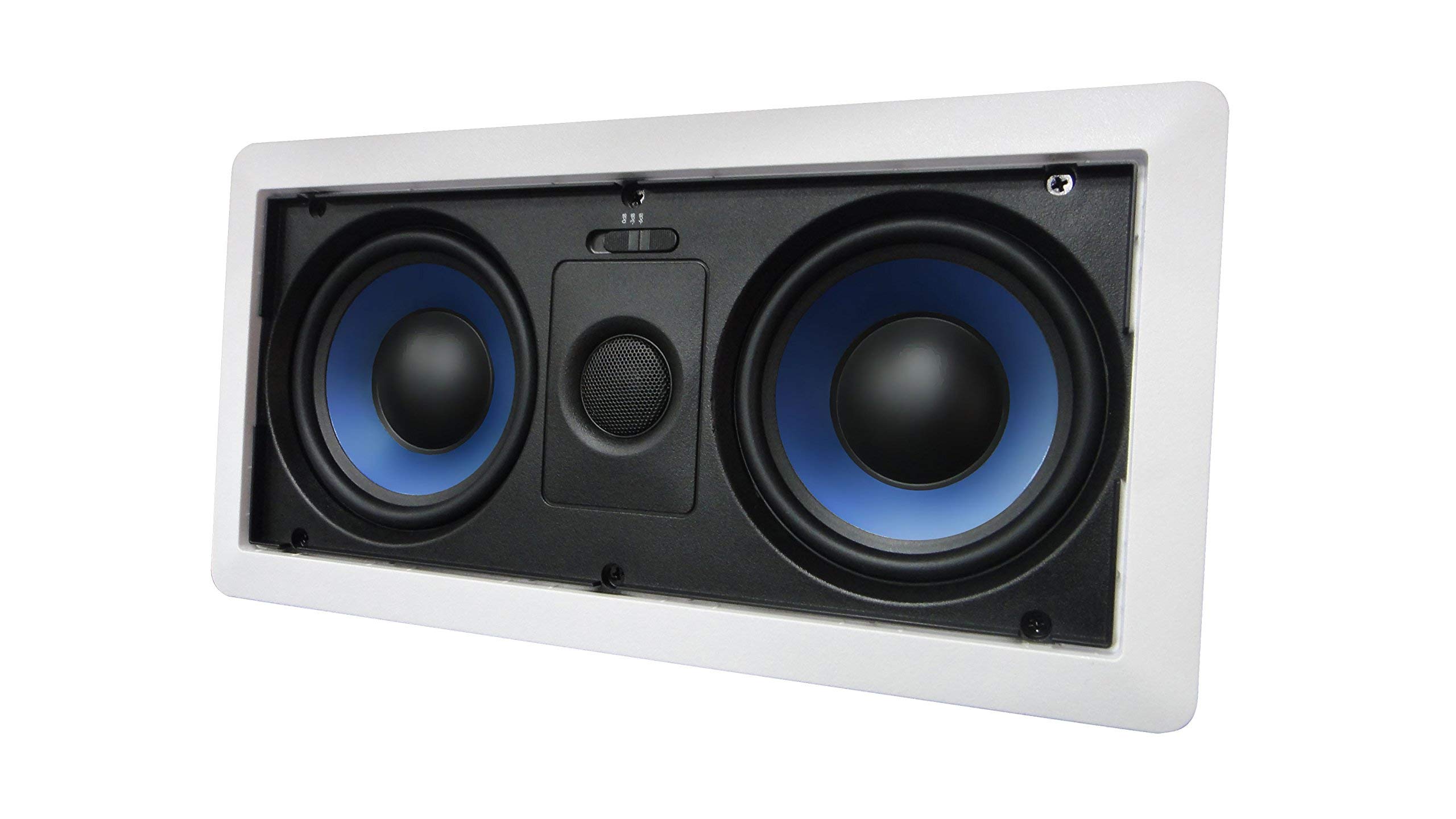 Silver Ticket 7.1 Channel Home Theater Speaker System Bundle - 3 In-Wall (Center, Left, Right) & 4 In-Ceiling Surround Sound Speakers for Immersive Movie Nights & Music Listening