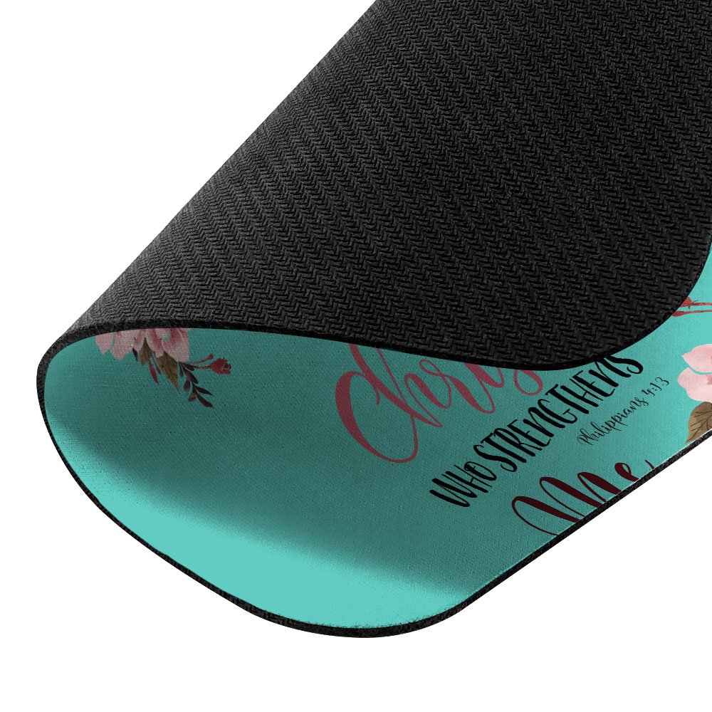 FINCIBO XL Non-Slip Bible Verse Mousepad for Office & Gaming - Philippians 4:13