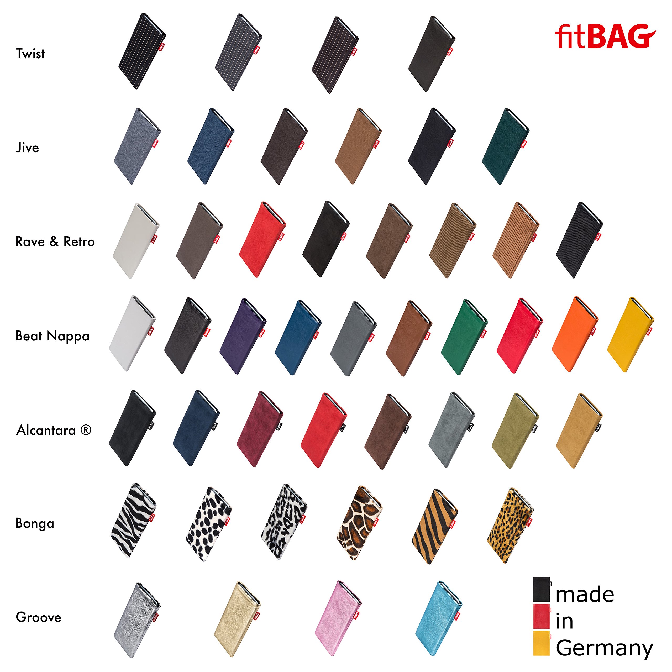 Premium Brown Custom Tailored Sleeve for Apple iPhone X/Xs - German-Made Luxury Suit Fabric Pouch Case with Microfiber Lining | Perfect for Business Professionals & Screen Protection