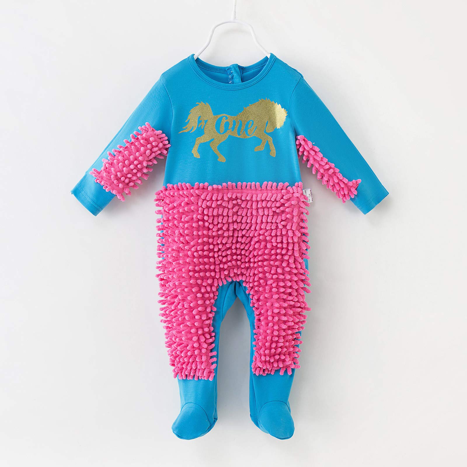 Baby One Casual Romper - Newborn Infant Jumpsuit for Girls & Boys | Soft Cotton Crawling Outfit with Letter Print | Perfect for Playtime, Daycare & Family Photos