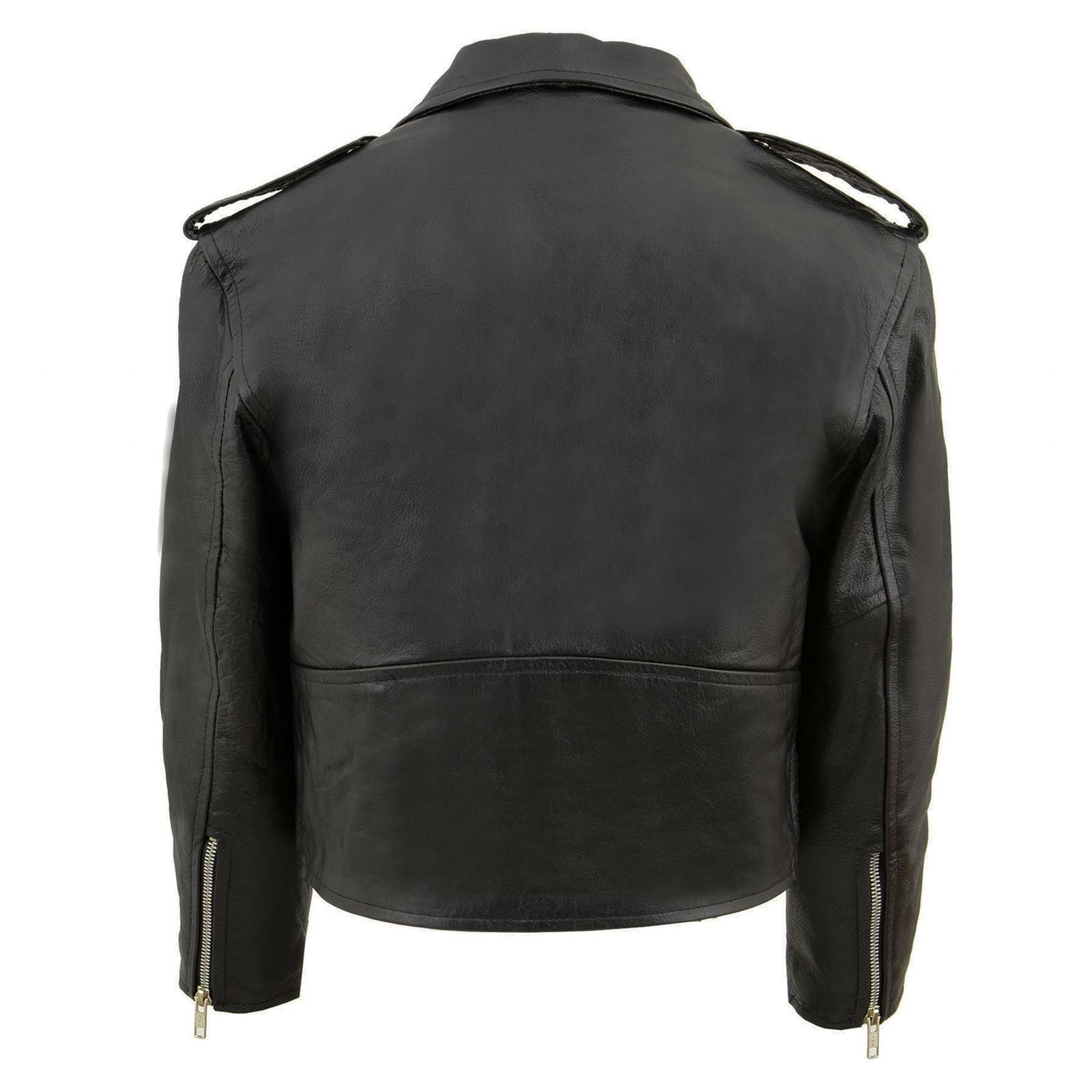 Milwaukee Leather SH2010 Toddler Motorcycle Jacket - Genuine Black Leather Biker Jacket for Kids, Perfect for Riding, Halloween Costumes & Outdoor Adventures