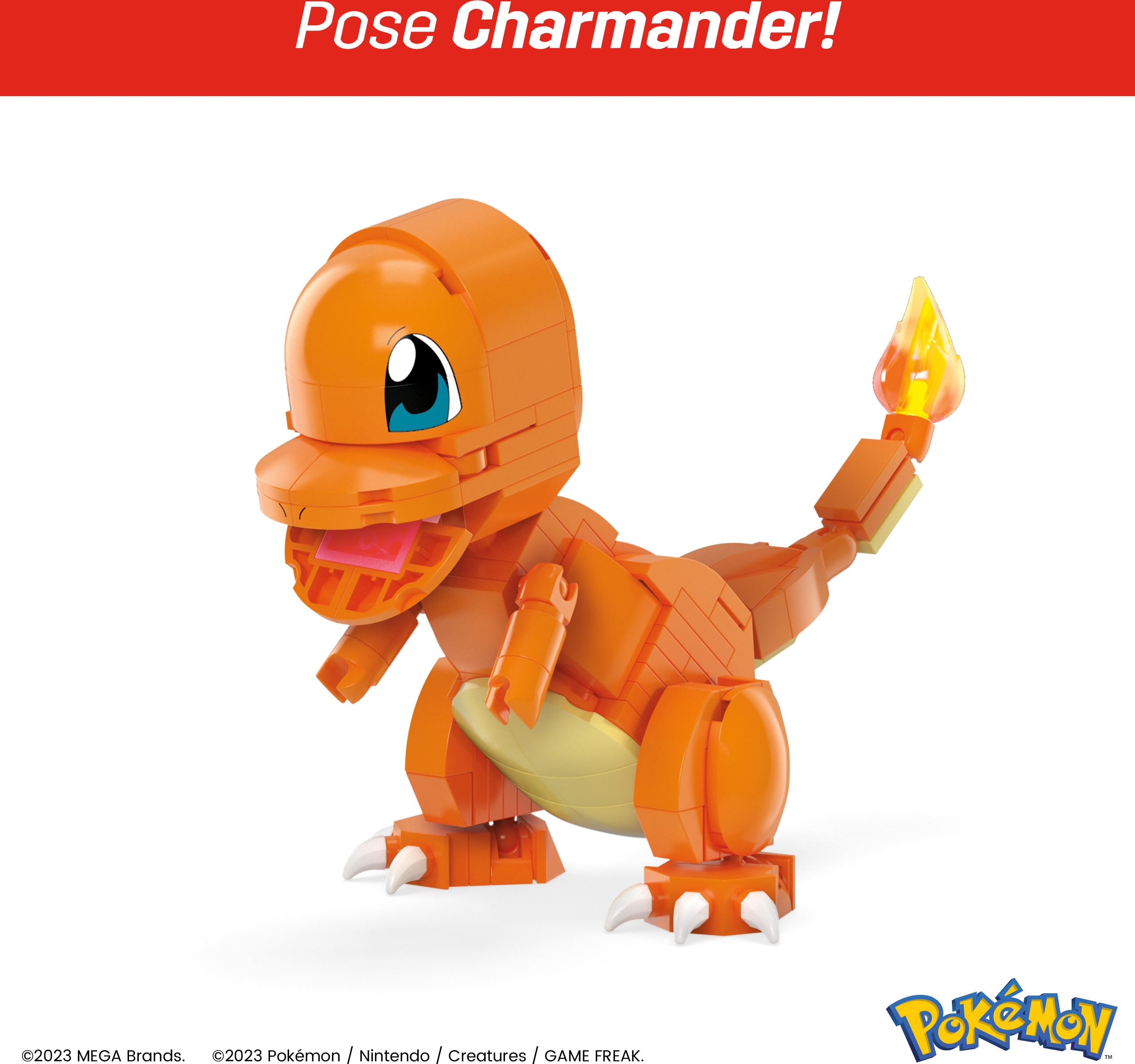 Pokémon Building Toys Set - Kanto Region Trio with 529 Pieces, 3 Poseable 4-Inch Figures - Creative STEM Educational Gift for Kids - Perfect for Birthday, Christmas & Playtime Fun
