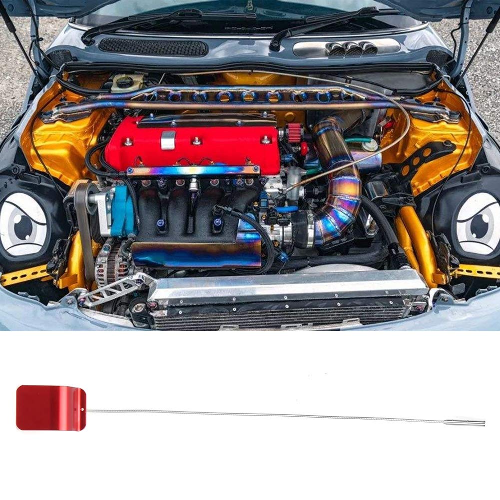 High-Performance K20 Engine Oil Dipstick - Red Dip Stick Modification for Honda K20 Engines - Perfect for Racing & Performance Upgrades