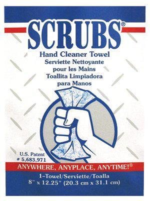 Dymon Scrubs Hand Cleaner Towels - 72 Towels per Pail, Case of 6 - Heavy-Duty Cleaning Wipes for Mechanics, Healthcare & Industrial Use