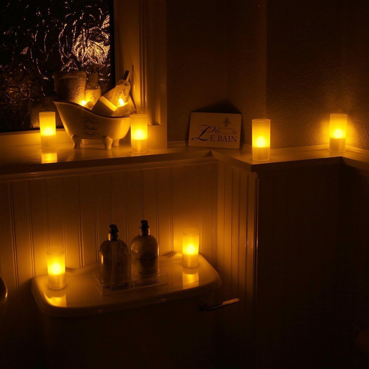Rechargeable LED Tea Light Candles with Remote Timer - 24 Pack Flameless Battery Operated Candles for Romantic Home Decor, Wedding Centerpieces, Christmas Decorations, Restaurants & Party Ambiance Lighting