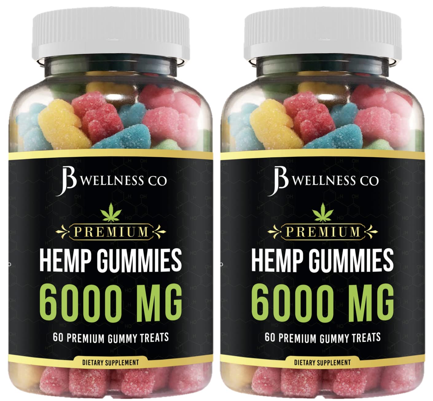 Premium Hemp Gummies with Hemp Oil - Natural Stress Relief & Relaxation Supplement [2-Pack] - Perfect for Anxiety Relief, Sleep Support & Daily Wellness