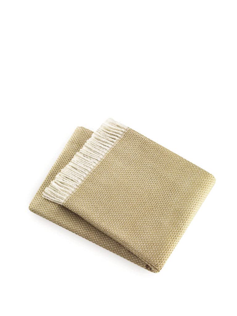 Soft Yellow Stone Links Pattern Throw Blanket - 60