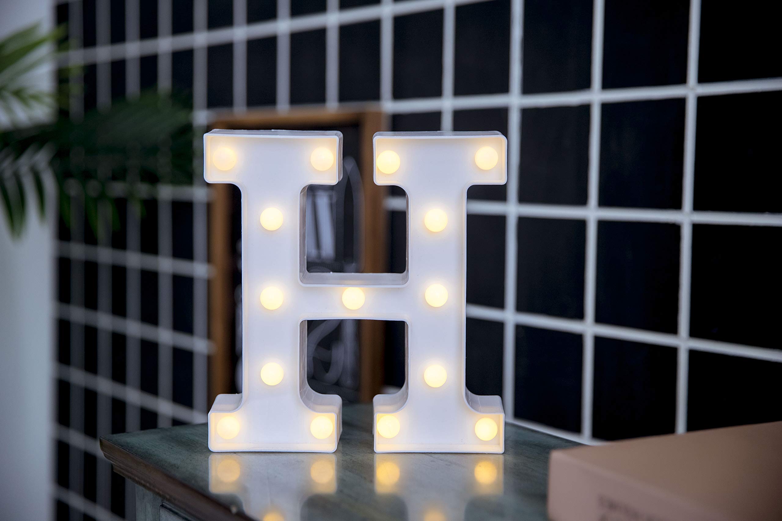 LED Alphabet Letter Lights - Customizable Light Up Sign for Home, Party, Birthday, Wedding & Bar Decor - Perfect for Night Lights & Wall Decorations