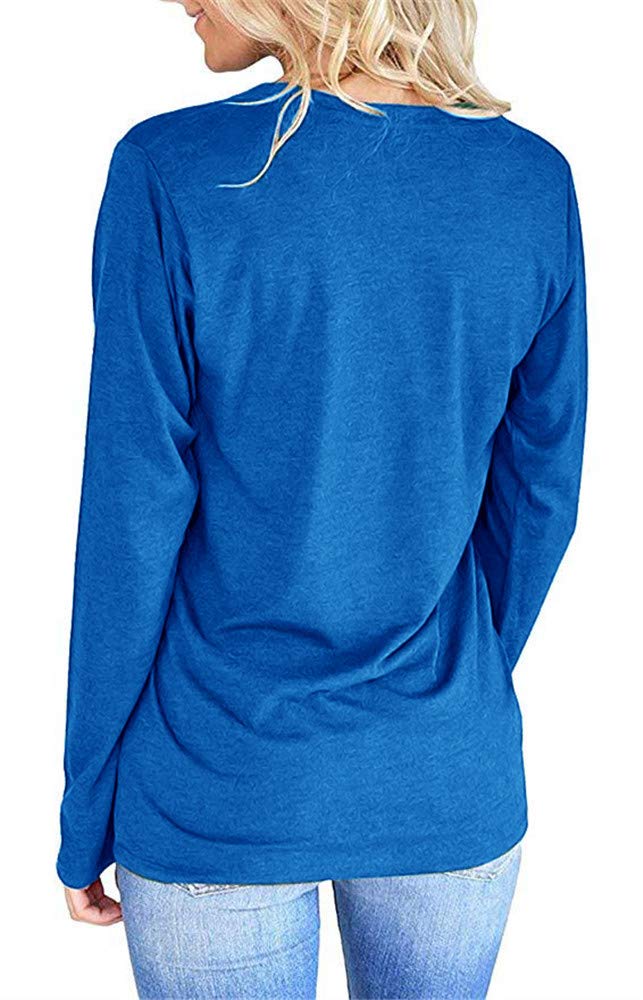 Women's Sunflower Graphic T-Shirt - Cute Funny Long Sleeve Cotton Casual Tee for Everyday Wear | Perfect for Spring Outfits, Weekend Brunch & Casual Dates