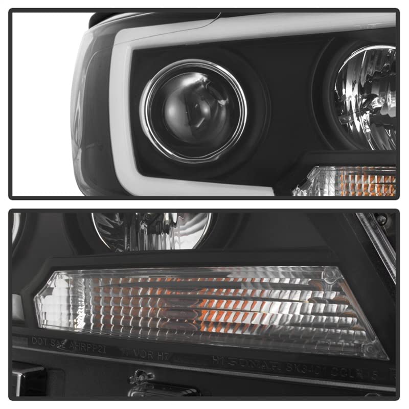 Spyder 5085283 Black LED Dry Bar Projector Headlights for 2015-2019 Chevy Colorado - Upgrade Your Truck Lighting for Off-Road & Night Driving