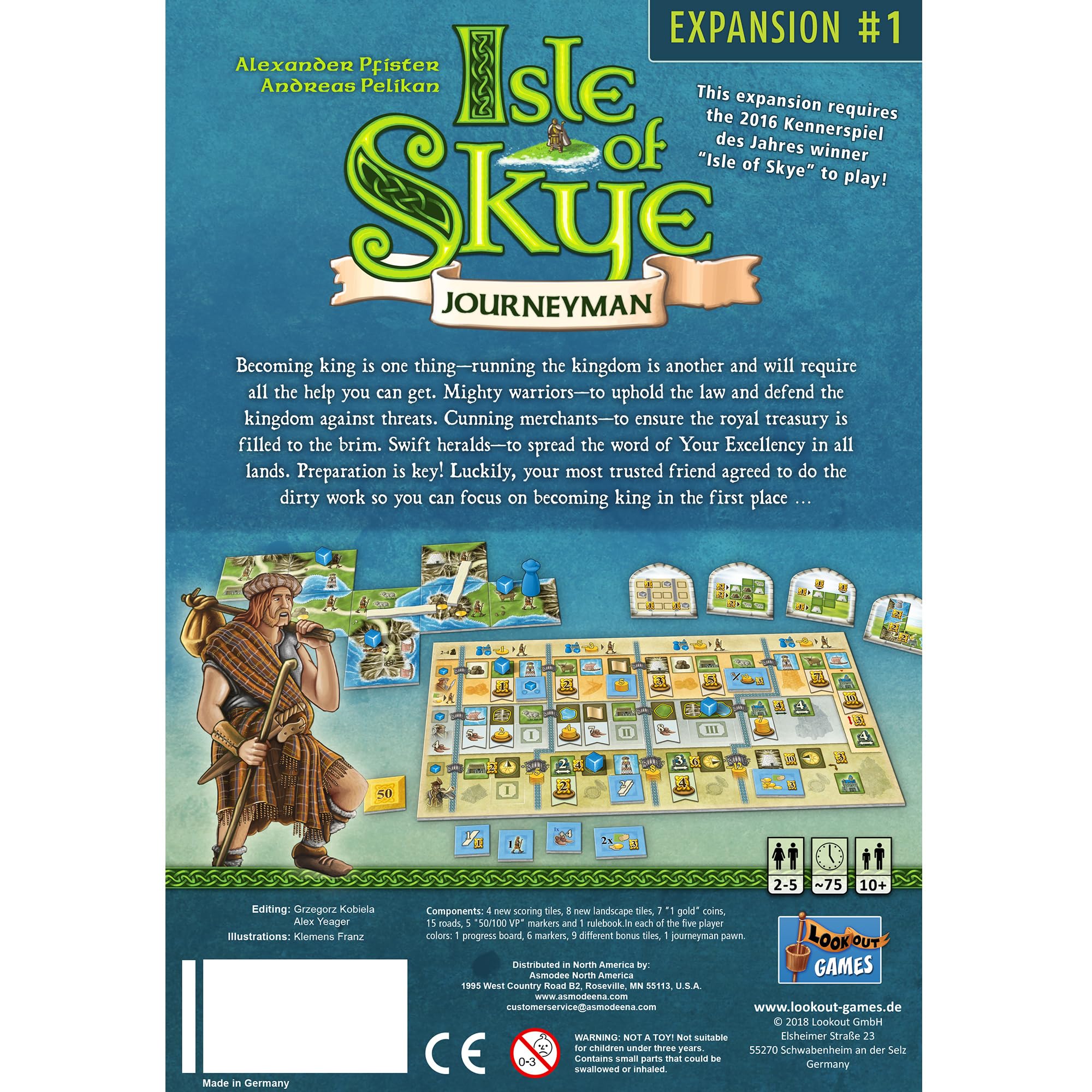 Mayfair Games Isle of Skye: Journeyman Expansion Board Game - Strategy Game Expansion for Adults & Families - Perfect for Game Nights & Family Gatherings