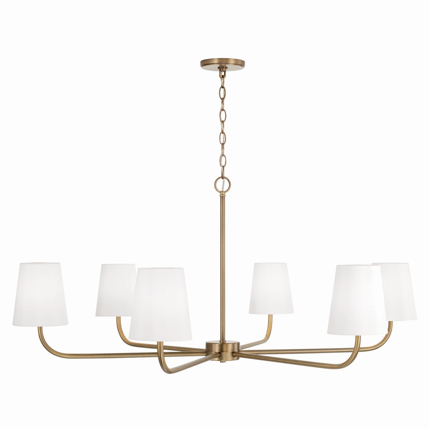 Capital Lighting Six Light Chandelier - Elegant Crystal Ceiling Fixture for Dining Room, Living Room & Bedroom | Perfect for Home Decor & Interior Design