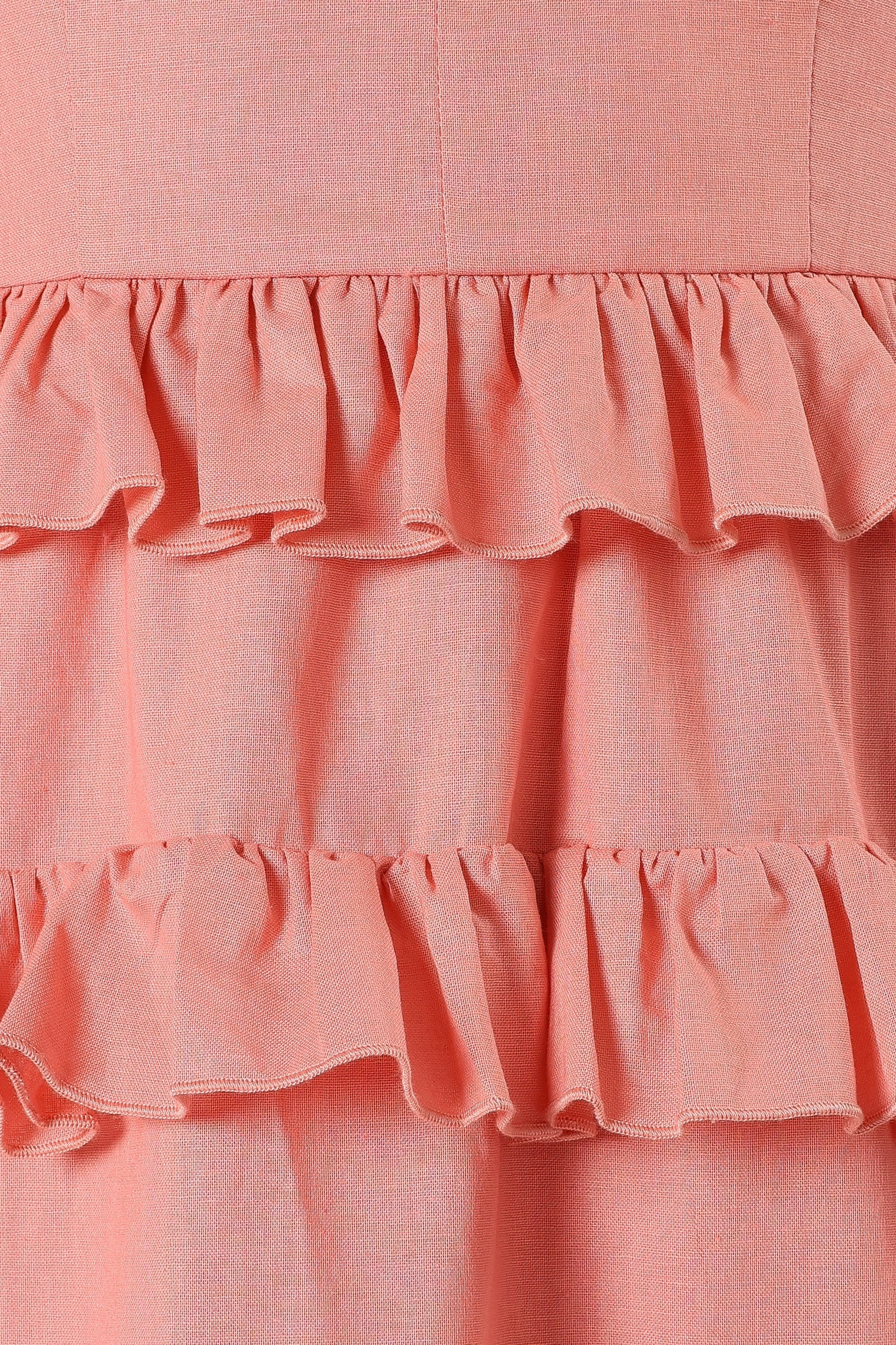 Gloria Strapless Maxi Dress for Women - Coral Pink Flowy Summer Beach Wedding Party Dress