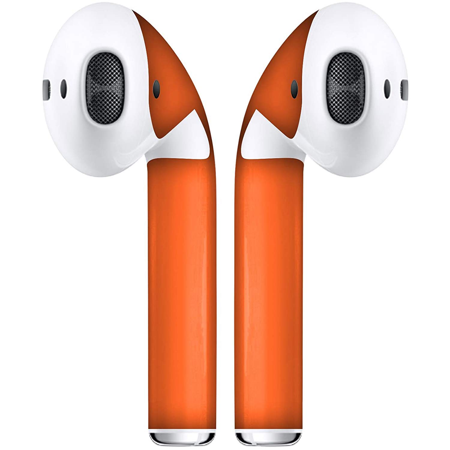 Premium AirPods Skins - Protective Vinyl Wraps & Customizable Sleeves for Apple AirPods 1/2 - Durable Scratch-Resistant Cover - Orange Accessories for Gym, Travel & Daily Use