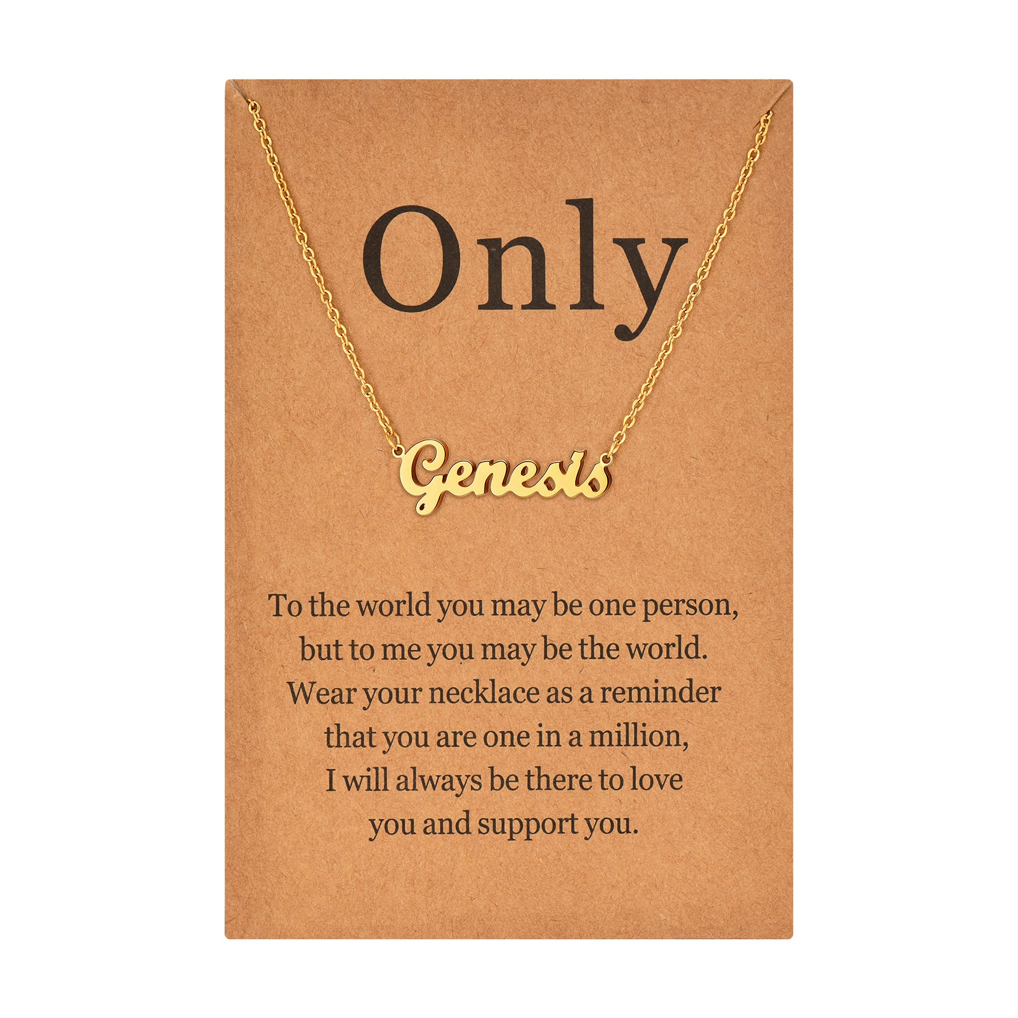 Personalized Lcherry Name Necklace for Women - Gold Plated Custom Nameplate Jewelry - Unique Gift for Girls, Mom, Wife - Perfect for Birthdays, Anniversaries & Valentine's Day