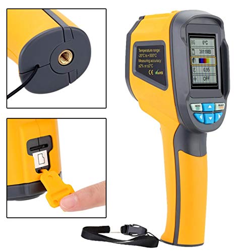 60x60 Infrared Thermal Imaging Camera - 3600 Pixel High Resolution Heat Detection Device for Medical, Industrial & Automotive Use | Temperature & Emissivity Tester for Building Inspection, Electrical Maintenance & HVAC Diagnostics