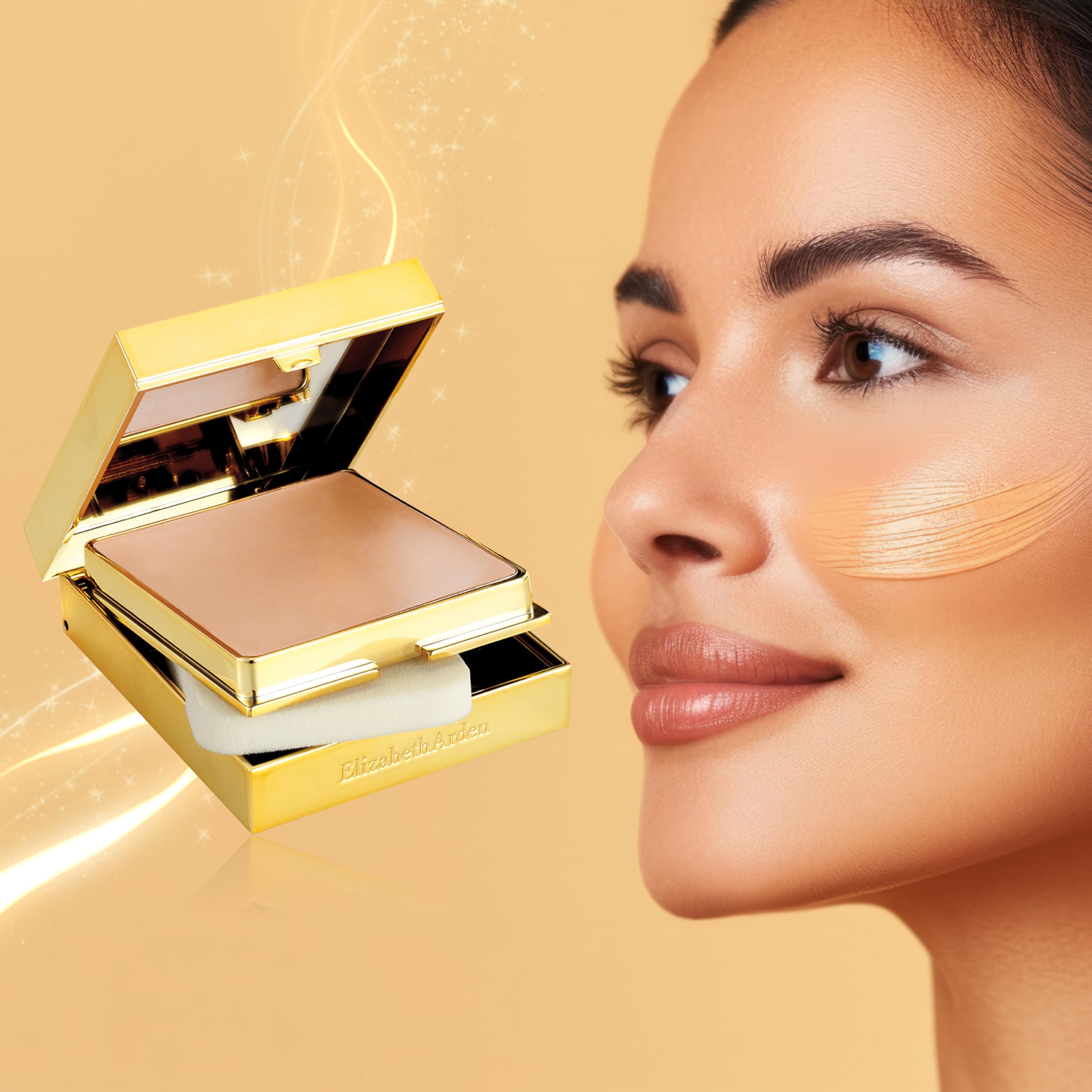 Elizabeth Arden Flawless Finish Hydrating Pressed Powder Foundation - Long-Lasting Moisturizing Cream - Skin Perfecting & Tone-Unifying Face Makeup - Flawless Complexion Care for Daily Wear & Special Occasions