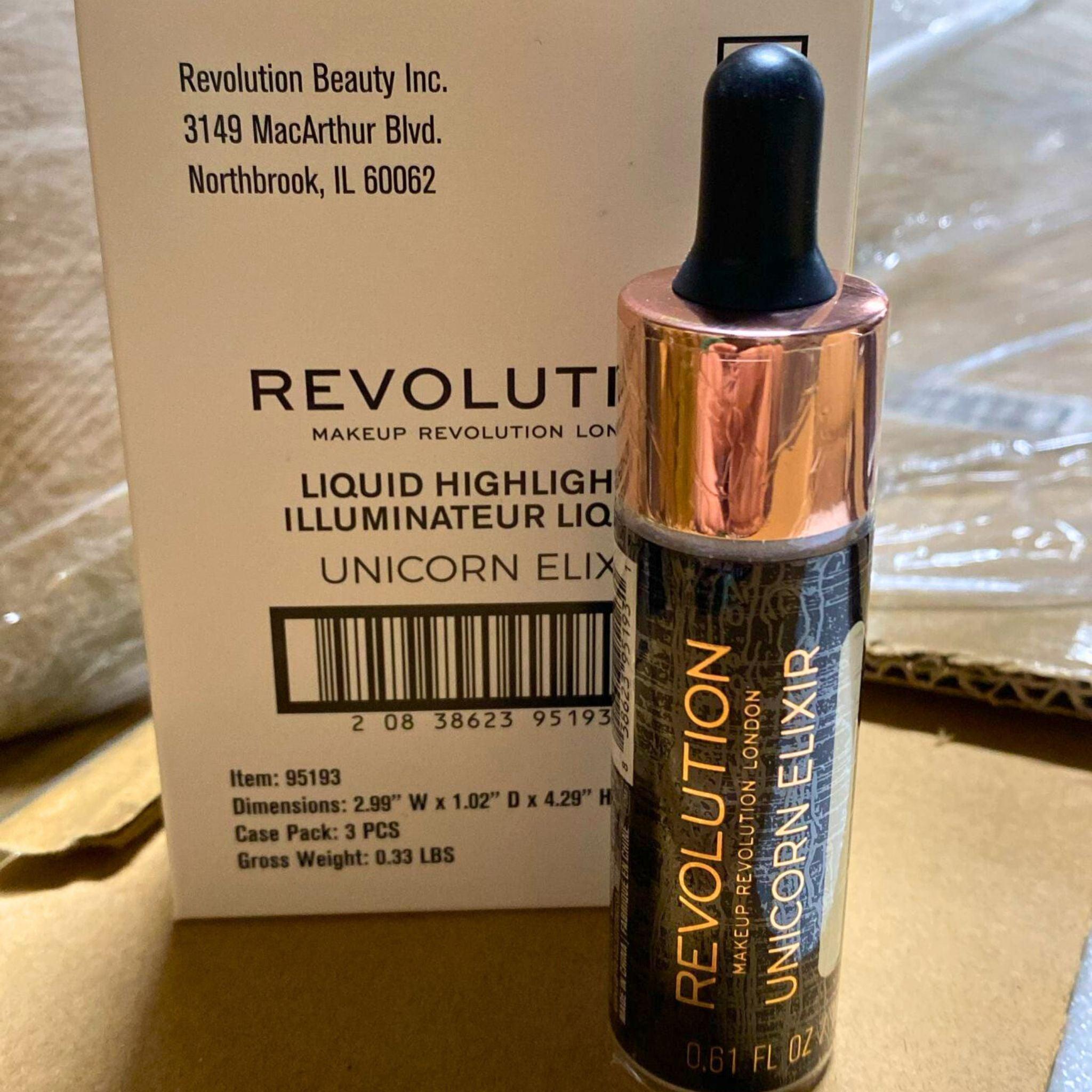 Unicorn Elixir Liquid Highlighter Makeup - 0.61oz (30 Pcs Set) - Shimmering Face & Body Glow for Festivals, Raves & Cosplay