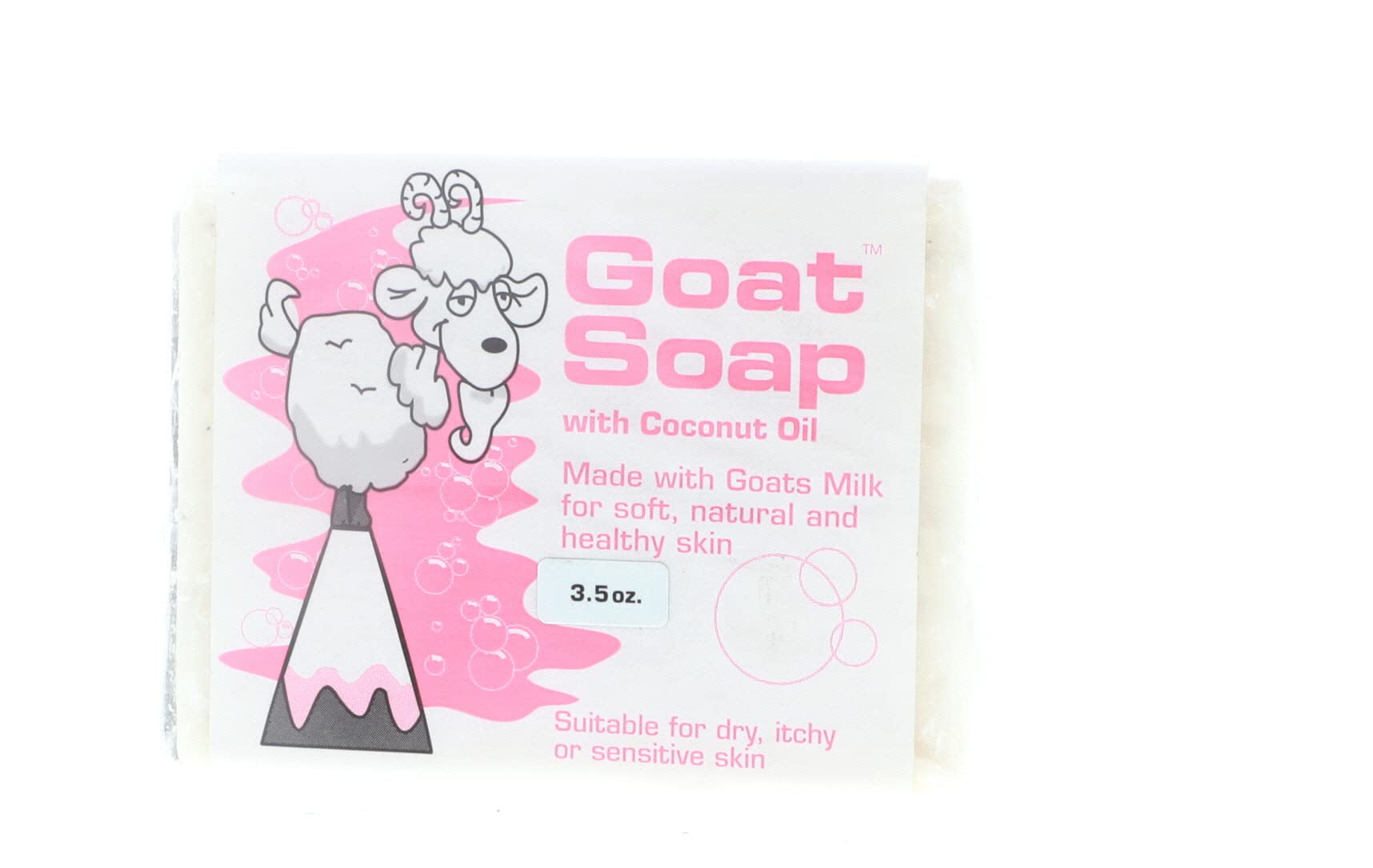 Natural Goat Soap with Argan Oil, Manuka Honey & Oatmeal - Coconut Oil Scent (1 Bar) | Moisturizing & Gentle Cleansing for Dry, Sensitive Skin | Perfect for Daily Face & Body Wash