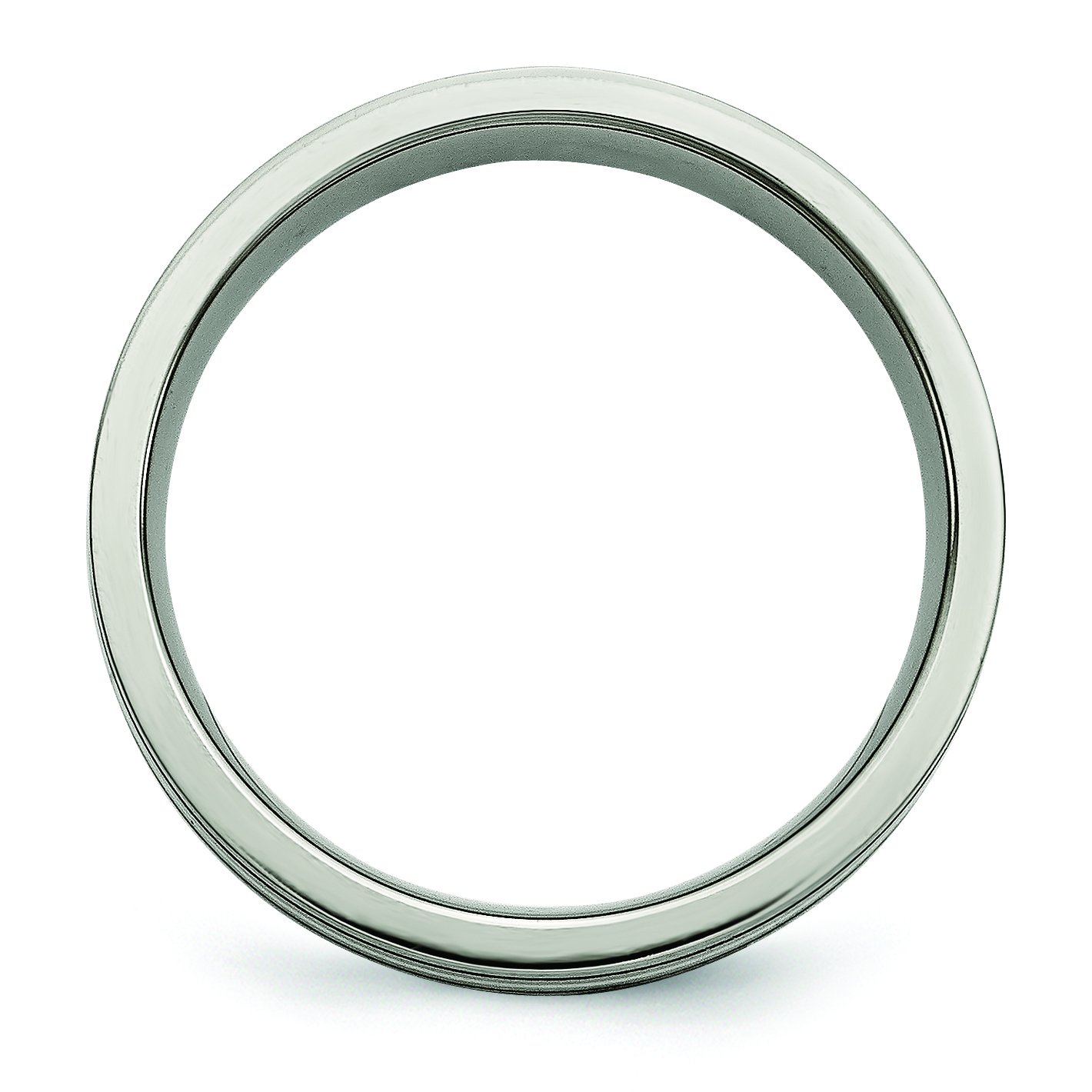 Men's Titanium Wedding Band Ring - 6mm Brushed Finish with Sterling Silver Inlay & Grooved Design | Durable & Comfortable for Daily Wear, Anniversary Gifts & Special Occasions