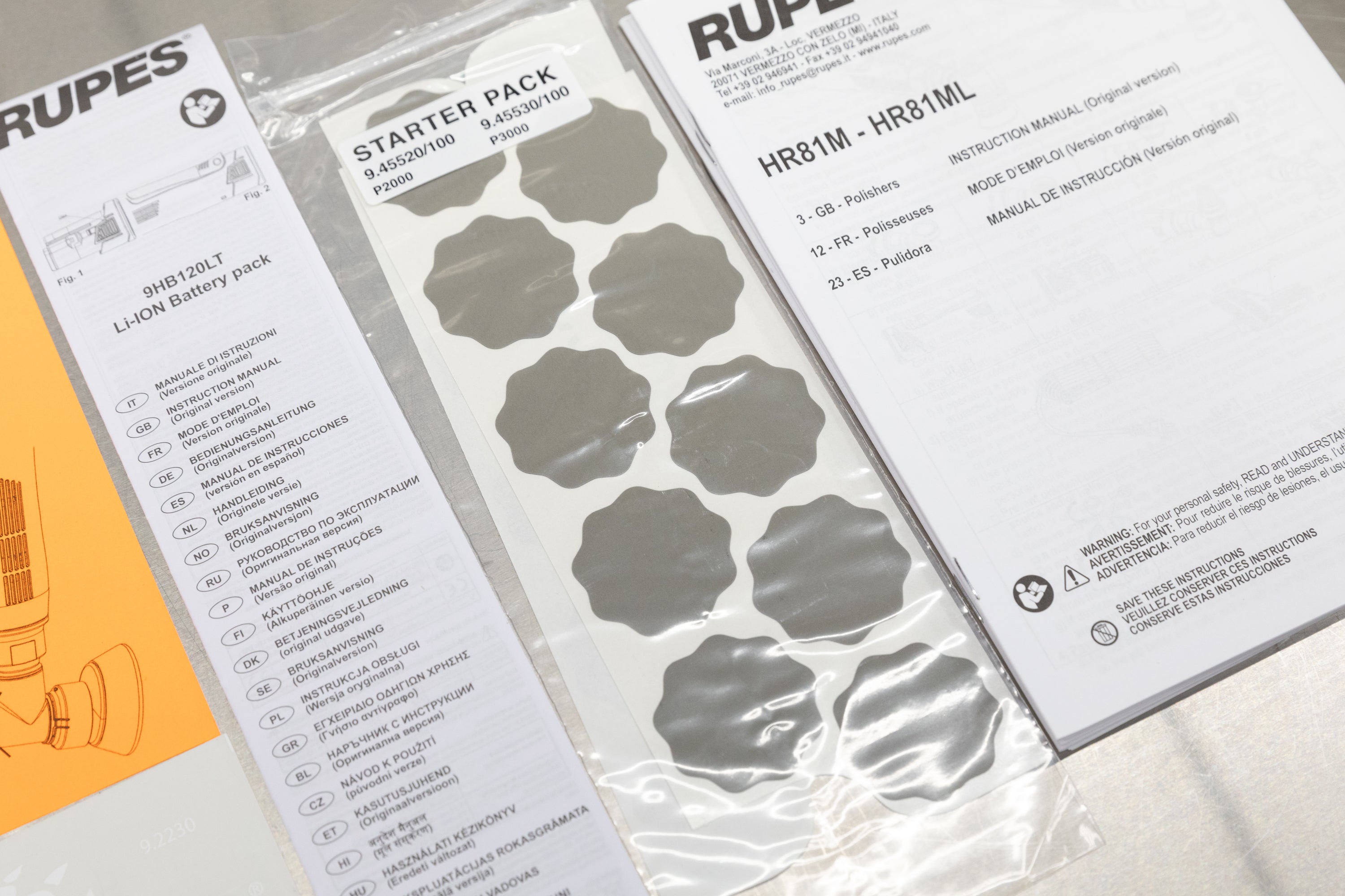 RUPES BigFoot Nano iBrid Technology Long Neck Polisher Kit (HR81ML/LUX) - Perfect for Auto Detailing, Car Polishing & Paint Correction