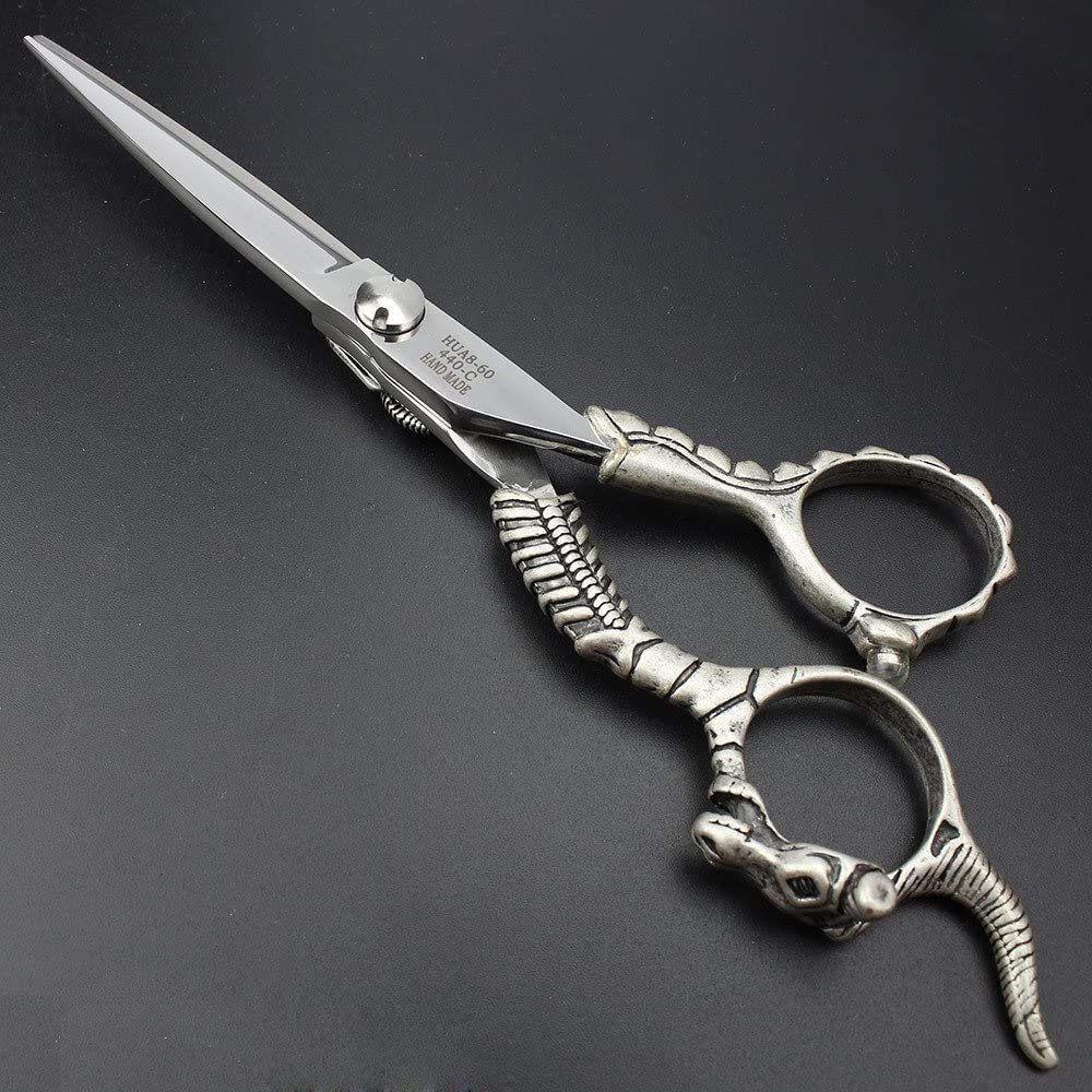 Professional 5.5 Inch Hair Cutting & Thinning Scissors Set - Stainless Steel Salon Shears for Women & Men - Perfect for Home Haircuts, Styling, and Barber Use