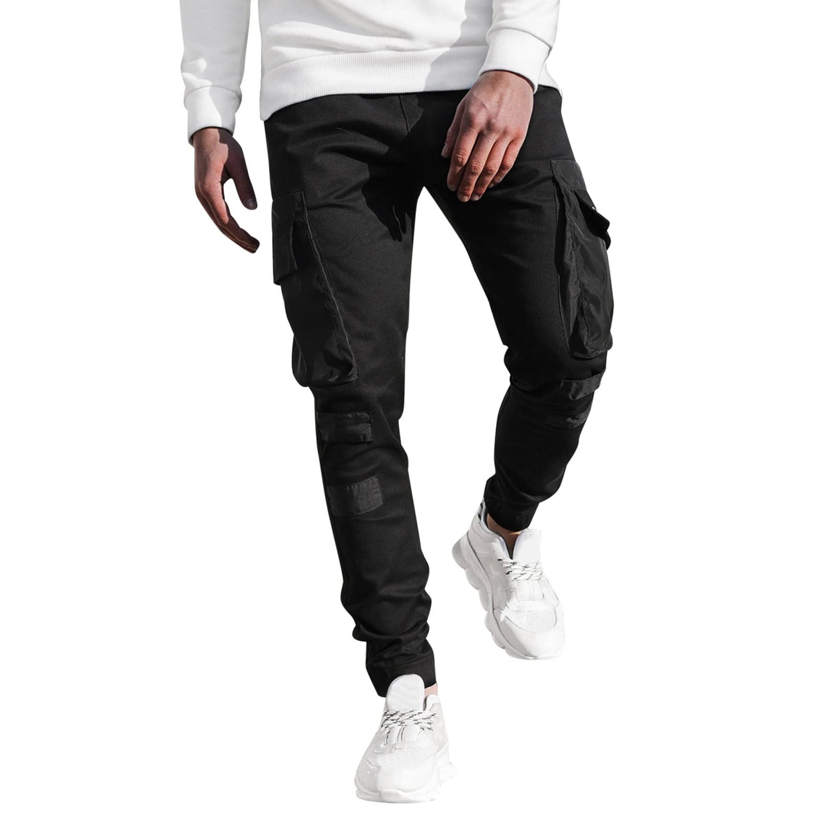 Stylish Men's Outdoor Cargo Pants - Multi-Pocket Casual Fashion Pants with Reinforced Stitching for Hiking, Camping & Everyday Wear