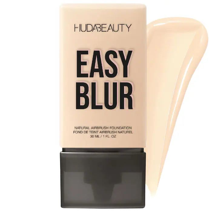 HUDA BEAUTY Easy Blur™ Natural Airbrush Foundation with Niacinamide - Lightweight, Buildable Coverage for Flawless Skin | Perfect for Everyday Wear & Special Occasions