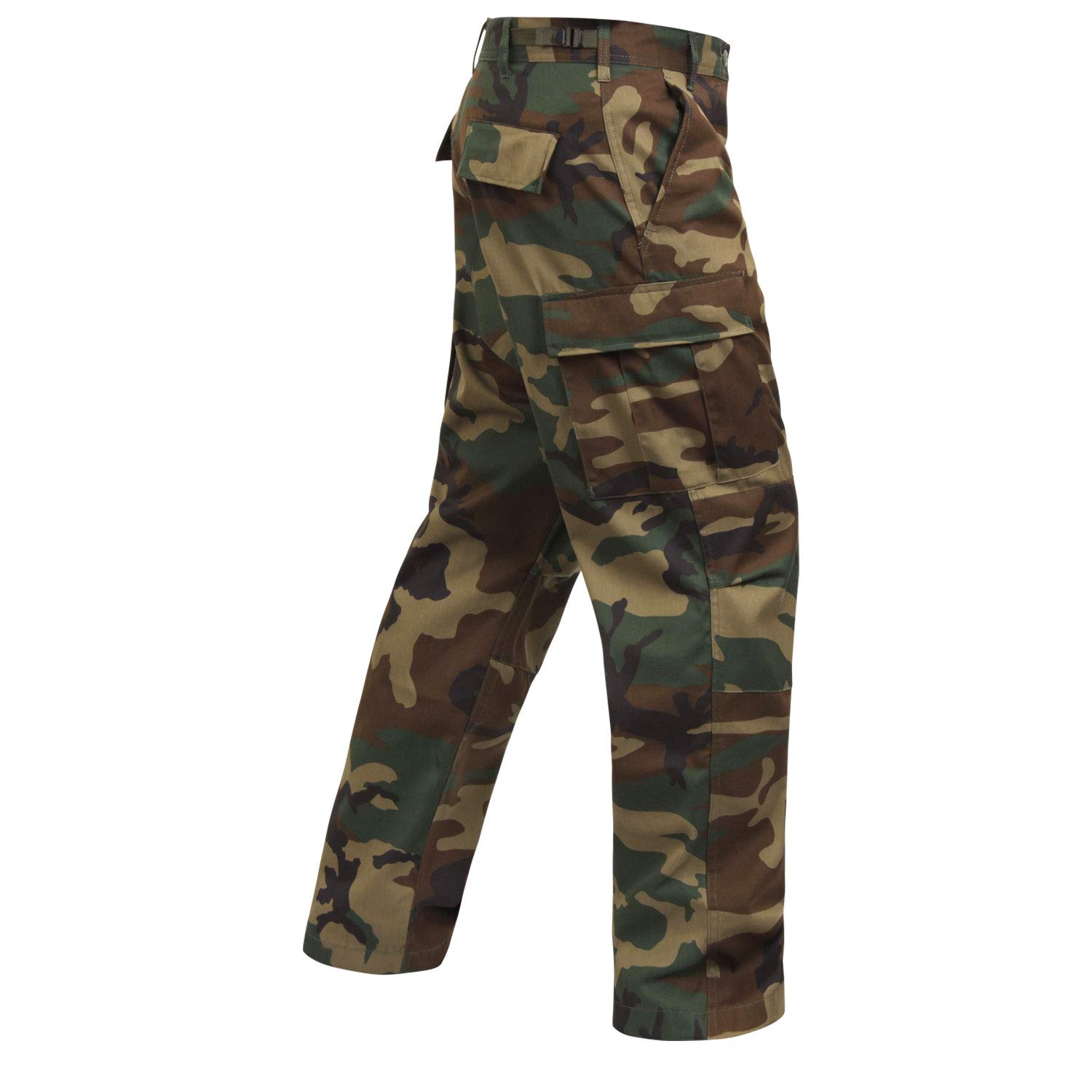 Rothco Camo Tactical BDU Pants - Military Cargo Pants for Men | Durable Combat Pants with Multiple Pockets | Ideal for Hunting, Airsoft, Outdoor Adventures & Tactical Operations