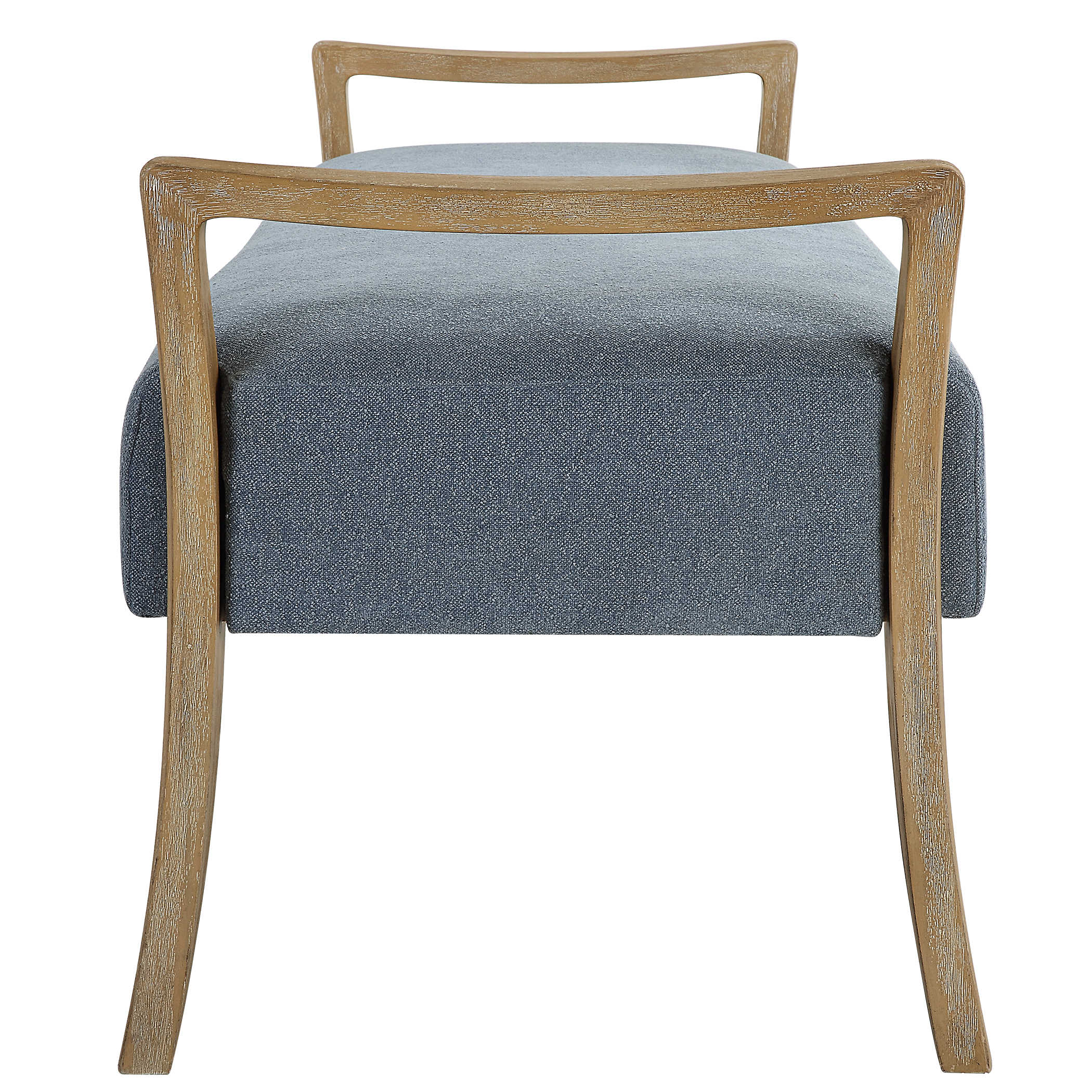 Light Blue Wooden Bench for Outdoor & Indoor Use - Perfect for Patio, Garden, Porch, and Entryway Seating