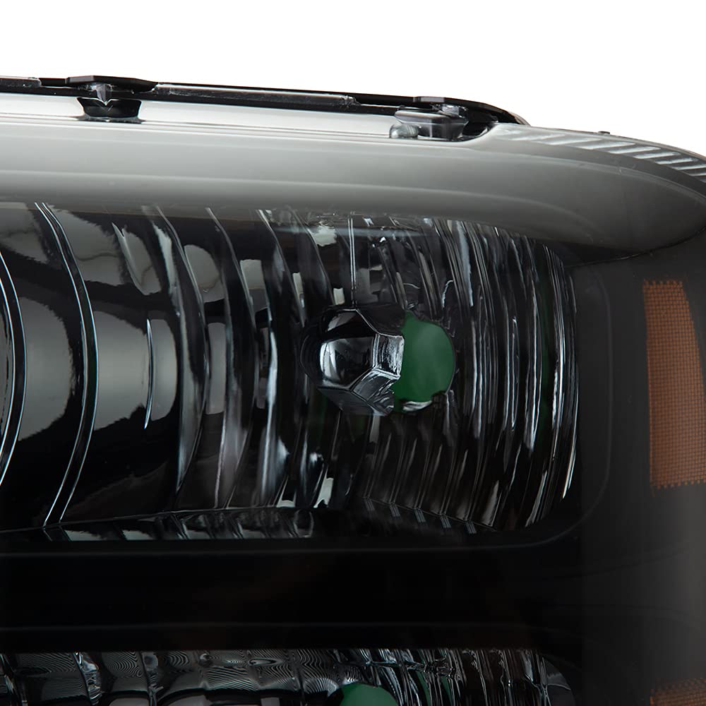 Ford F250 F350 Headlights Assembly 2005-2007 Replacement - Super Duty & Excursion - Chrome Housing Clear Lens for Night Driving