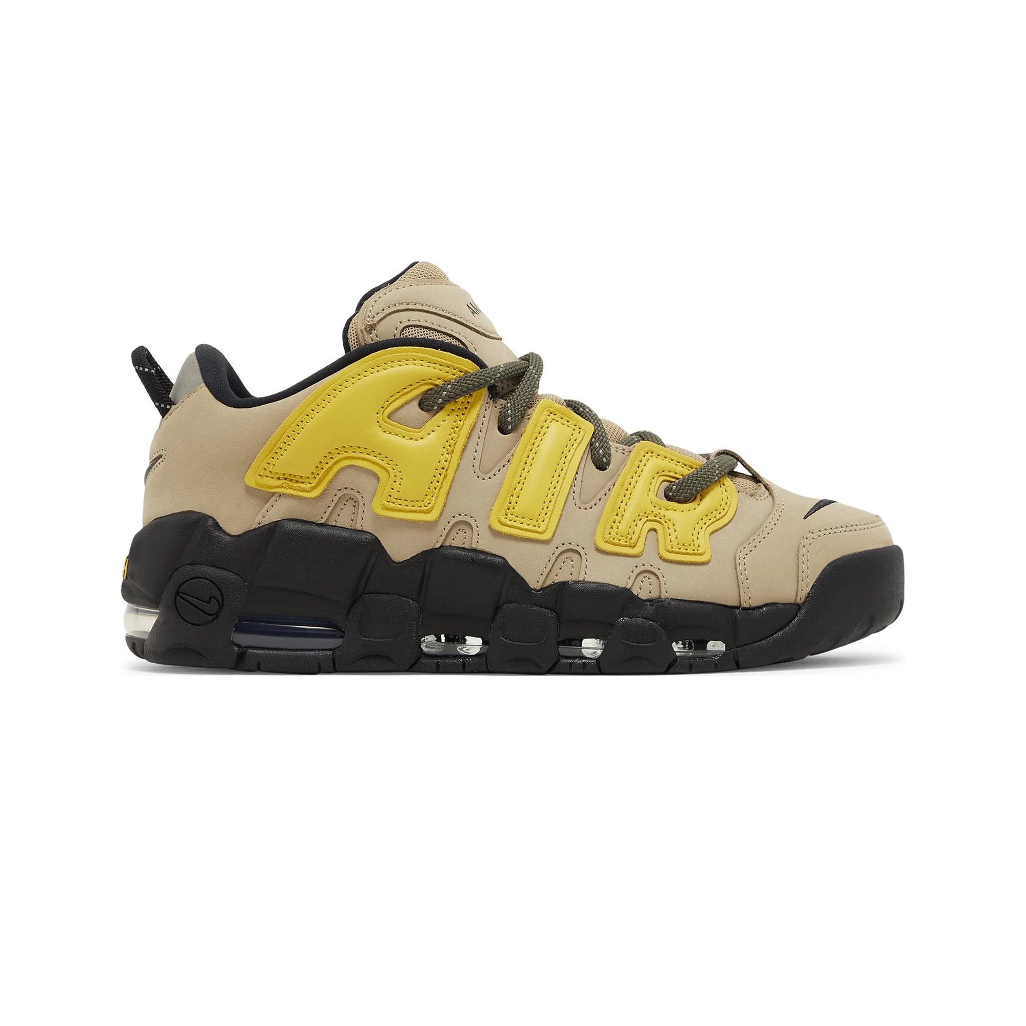 Nike Air More Uptempo Low 'AMBUSH Vivid Sulfur Limestone' Sneakers (2023) - Retro Basketball Shoes for Men & Women, Streetwear Fashion & Casual Wear