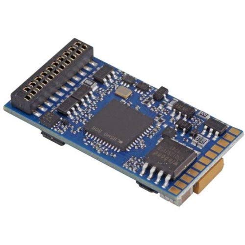 ESU 58419 LokSound V5.0 DCC/MM/SX/M4 21 Pin Decoder with Sugar Cube Speaker - Programmable Digital Model Train Sound Decoder for HO Scale Locomotives - Perfect for Realistic Train Sound Effects in Model Railroading