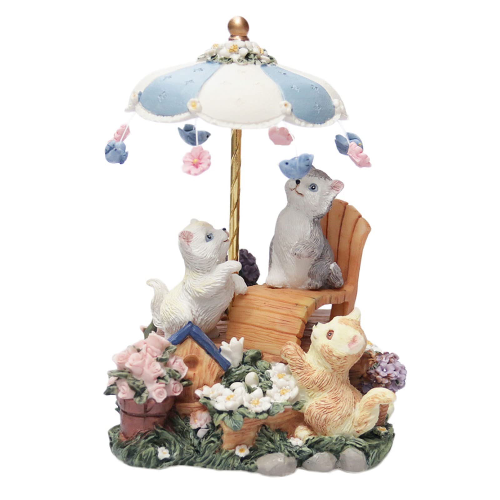 SHANGMAOYO Musical Cat Umbrella Jewelry Box - Hand-Crank Music Box with Birthday Melody, Perfect Gift for Girls, Kids & Friends | Home Decor, Jewelry Storage & Special Occasion Present