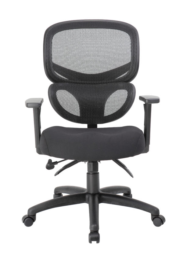 Boss Mesh Back Ergonomic Office Chair B6338 - Adjustable Lumbar Support & Breathable Design for Home & Office Workspaces