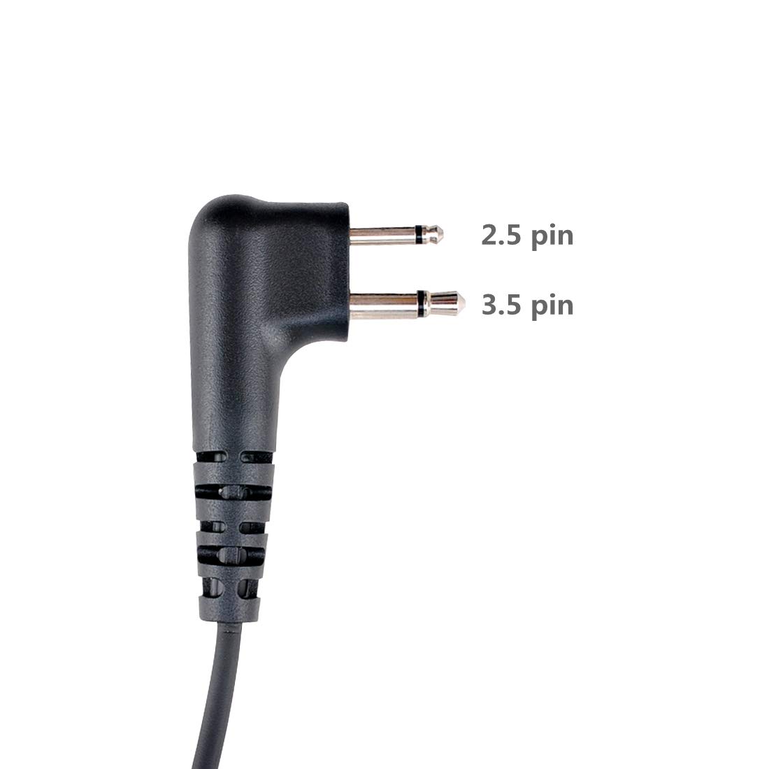 Covert Acoustic Tube Walkie Talkie Earpiece Surveillance Headset with Mic - Compatible with Motorola CP200d Two Way Radio - Ideal for Security, Event Staff & Discreet Communication