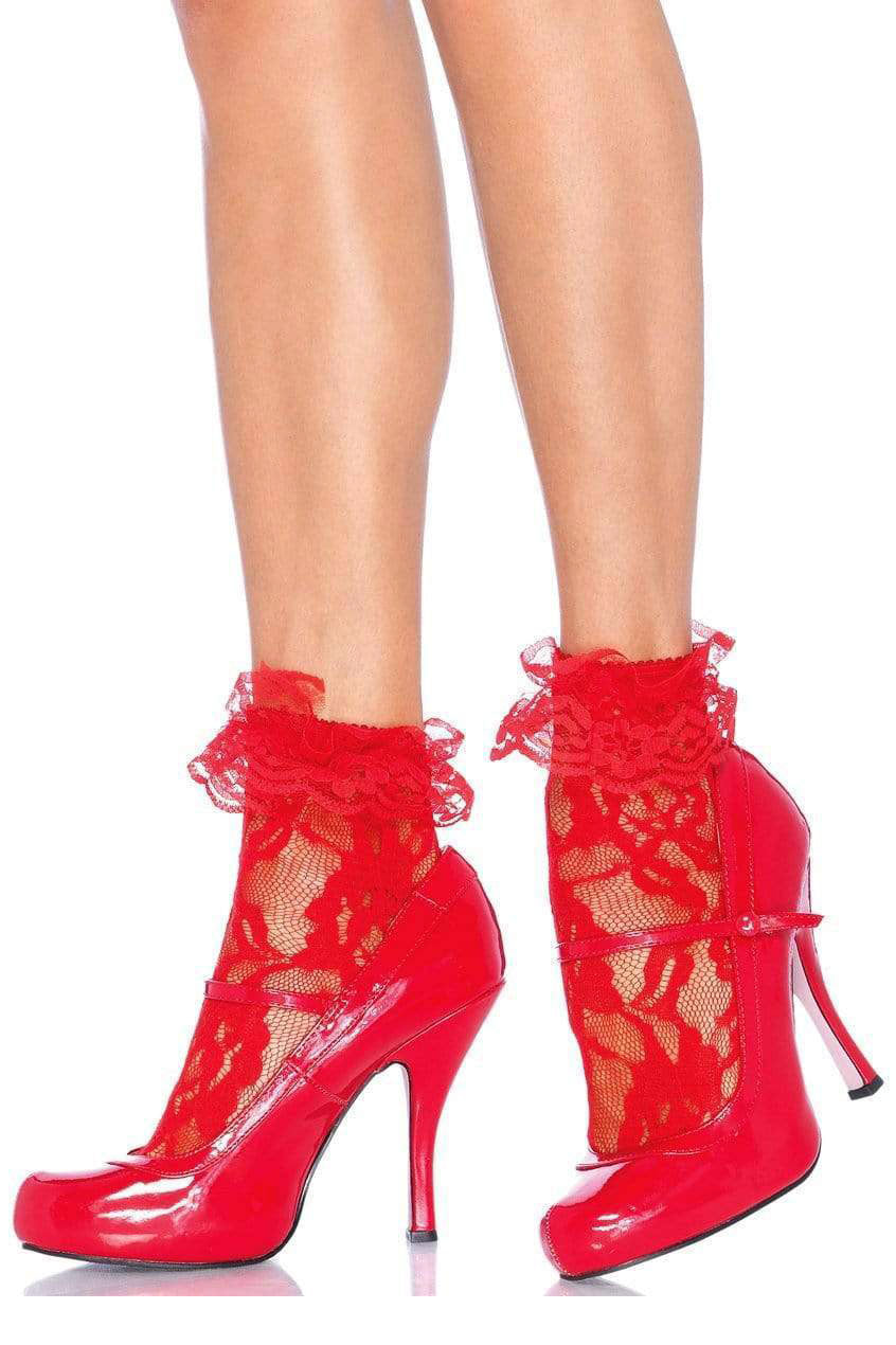 Lace Ruffle Ankle Socks for Women - Fashionable and Comfortable Socks for Everyday Wear, Workout, and Casual Outfits