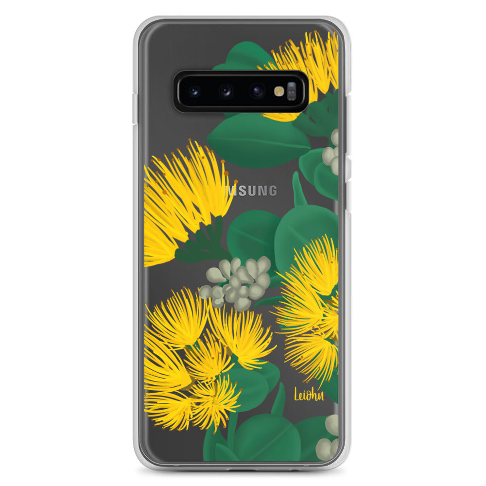 Ōhi'a Lehua Melemele Yellow Flower Clear Protective Case for Samsung Galaxy [Model] - Durable Slim Cover for Everyday Use & Travel