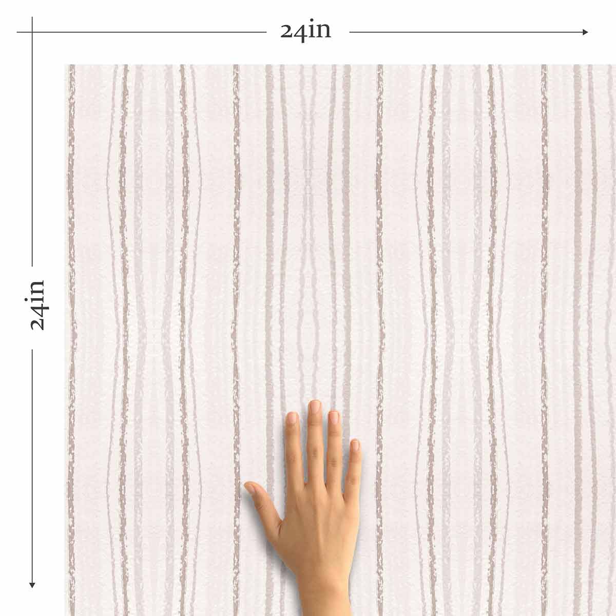 Beige Stripe Peel and Stick Removable Wallpaper 5558 - Self-Adhesive Wall Decal for Bedroom, Living Room & Office Decor